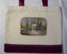 Milescapes tote bag - natural/burgundy with Smith College image